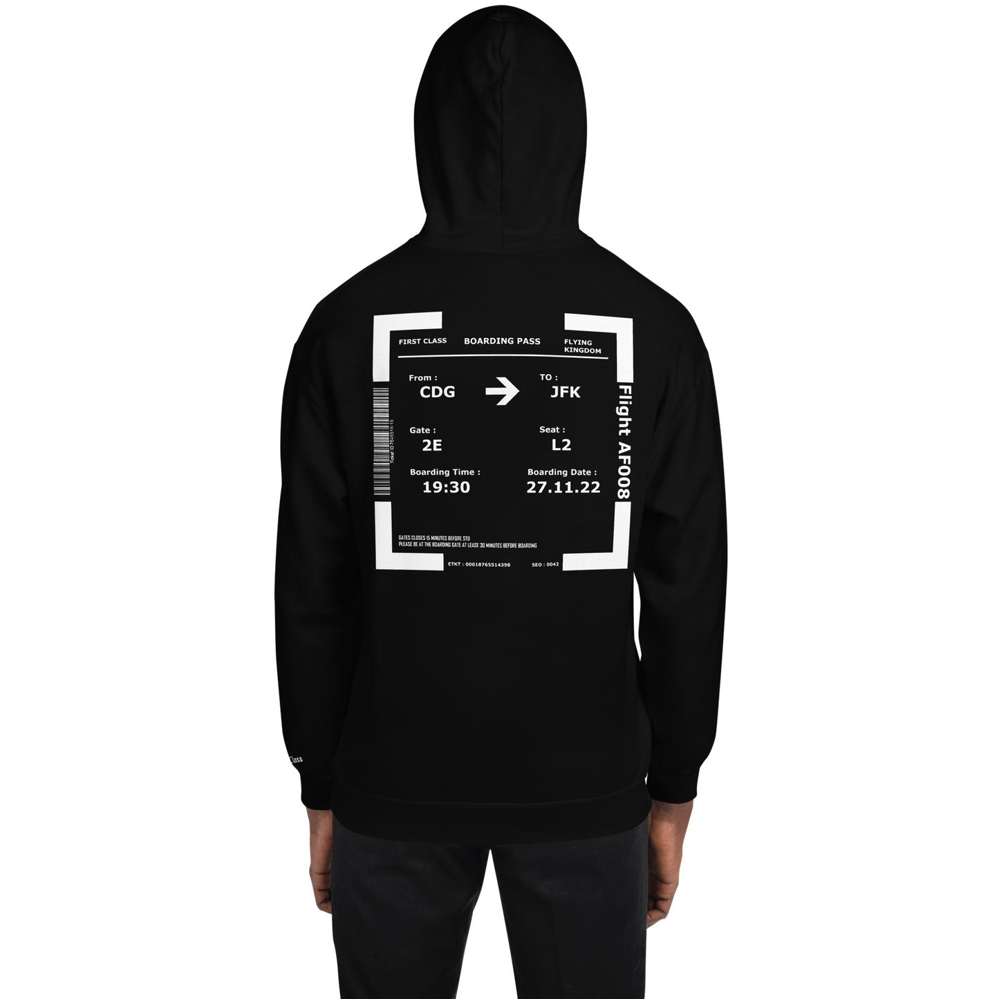 Cotton and Polyester Hoodie, Unisex